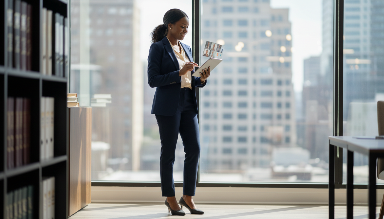 Pessoa empreendedora em ambiente profissional - UebiFast, site no ar em 48 horas